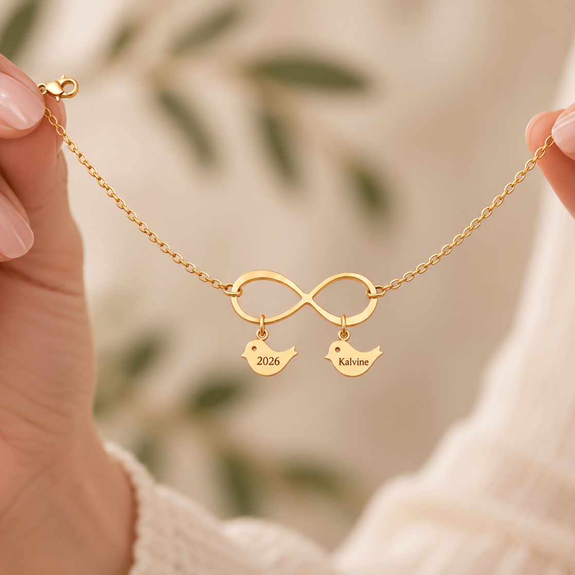 Personalized Custom Bird Name Bracelet, Unique Gift for Her